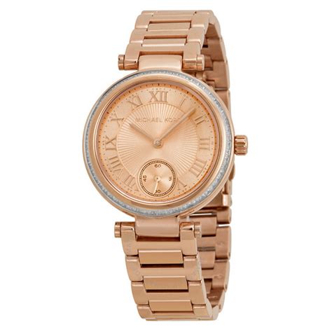 Michael Kors Skylar Rose Gold Dial Ladies Watch MK5971